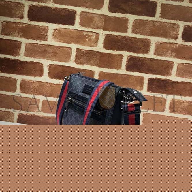 G*u*i black small messenger bag 523599  (23.5*21*4.5cm)